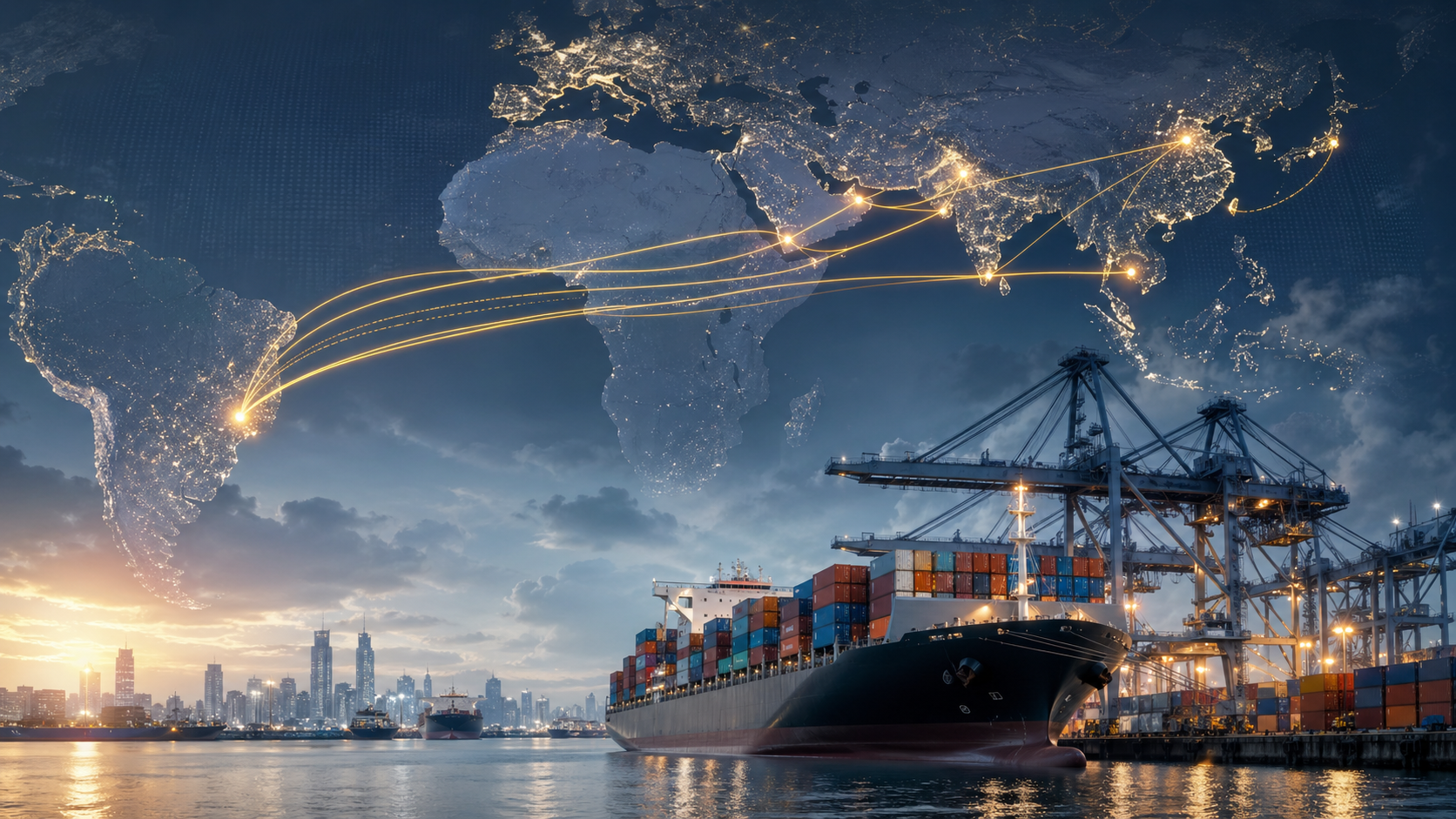 Global logistics routes